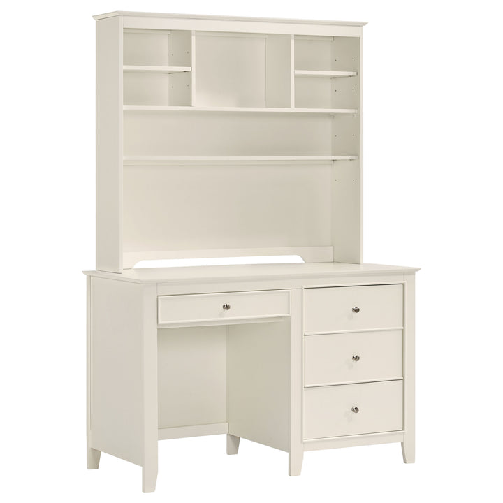 Selena 3-drawer Computer Desk Storage Cream White