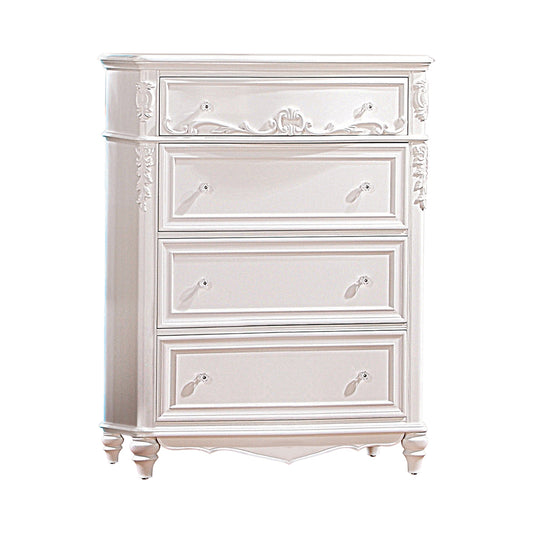 Caroline 4-drawer Bedroom Chest Metallic Lilac