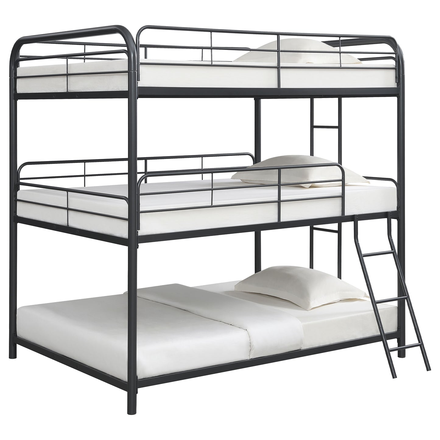 Garner Metal Full Triple Bunk Bed Gunmetal