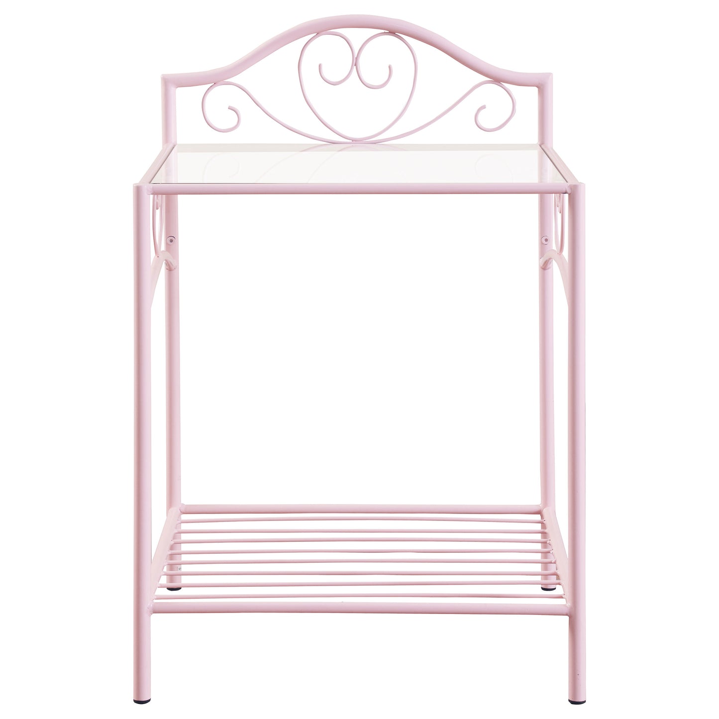 Massi Metal 1-shelf Nightstand Powder Pink