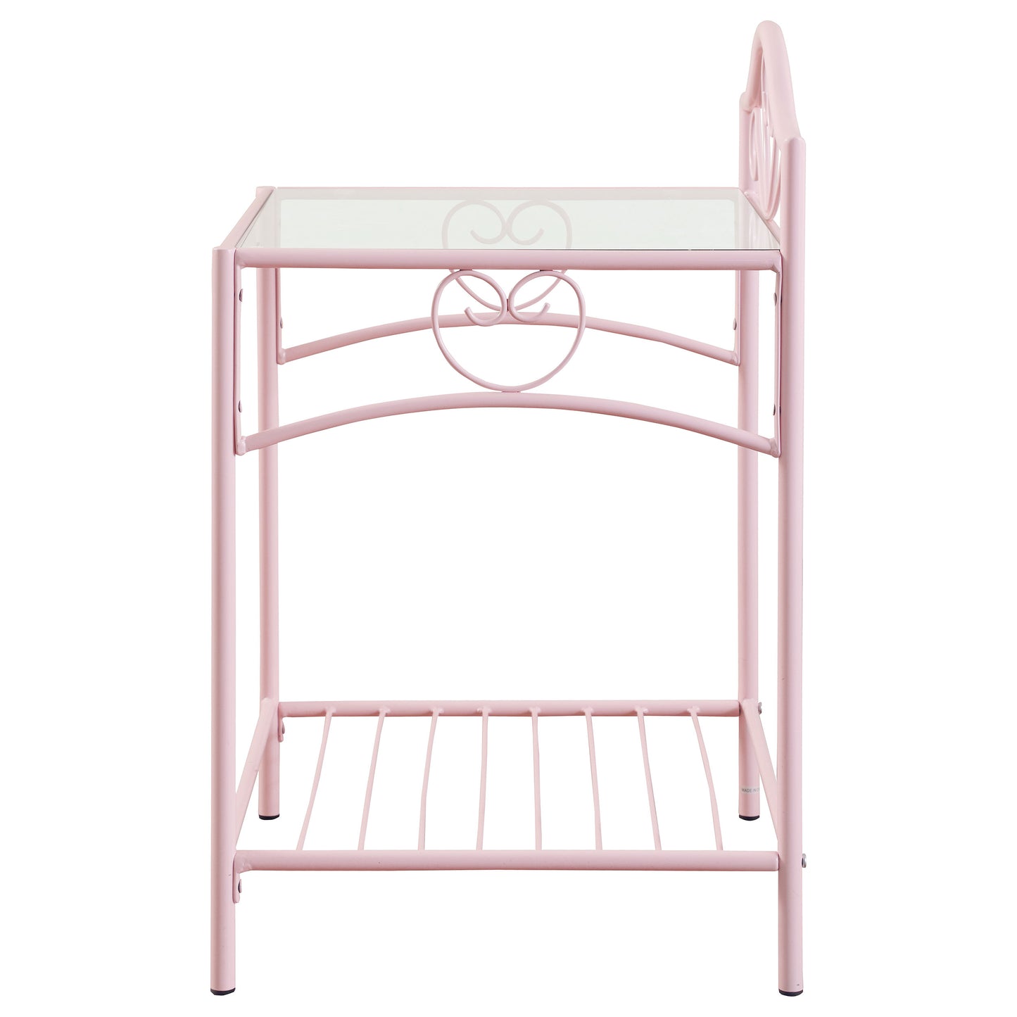 Massi Metal 1-shelf Nightstand Powder Pink