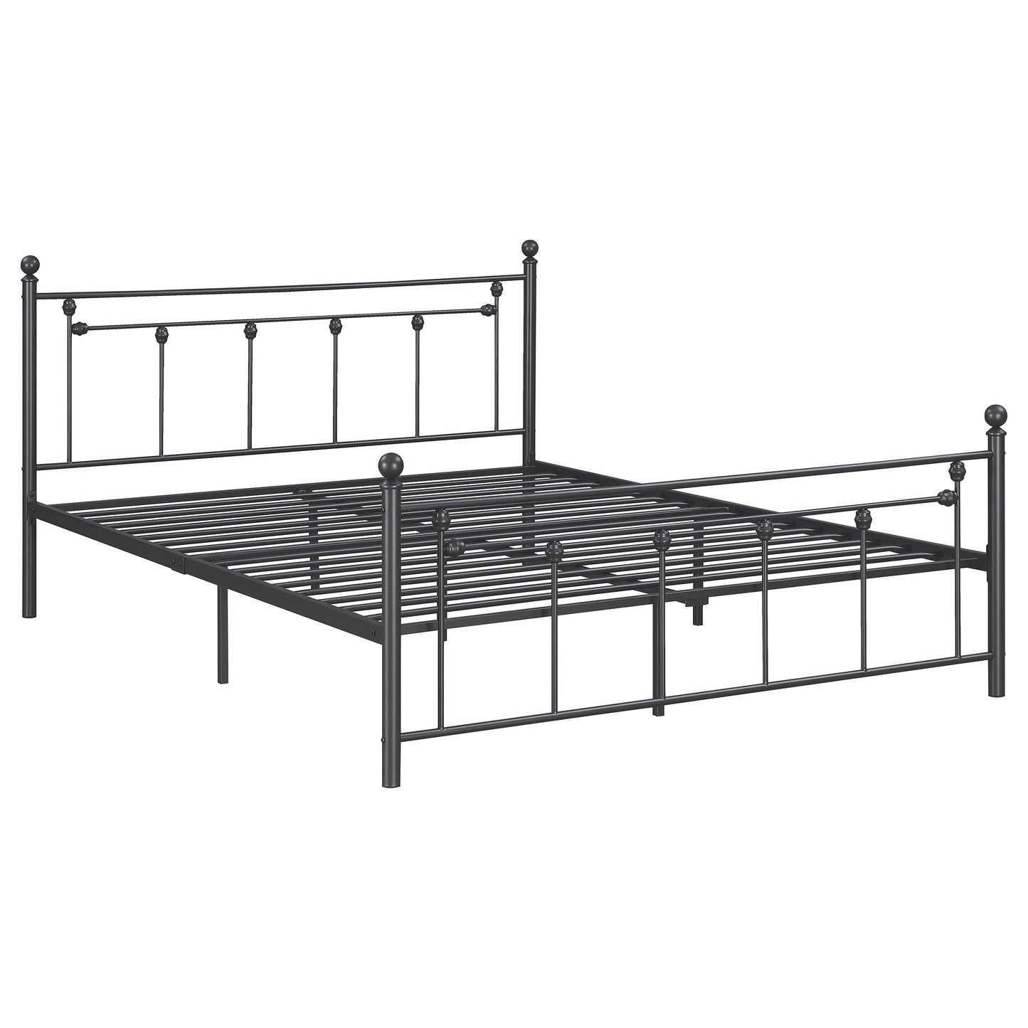 Canon Metal Queen Open Frame Bed Gunmetal