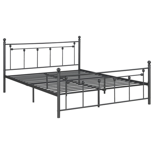 Canon Metal Queen Open Frame Bed Gunmetal