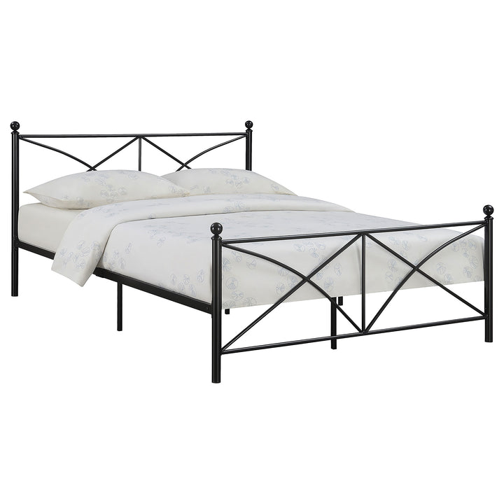 Hart Metal Queen Open Frame Bed Matte Black