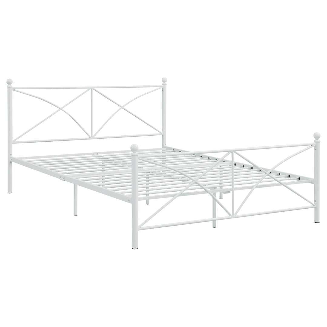 Hart Metal Queen Open Frame Bed White