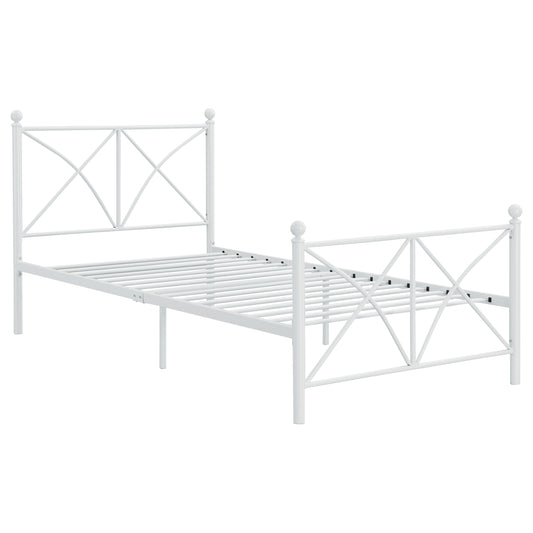 Hart Metal Twin Open Frame Bed White