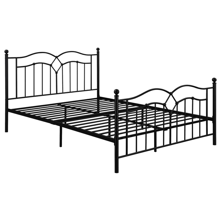 Klossen Metal Queen Open Frame Bed Black