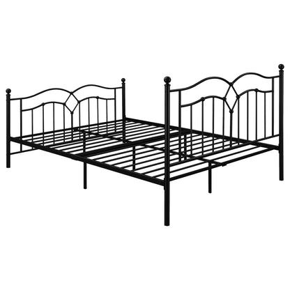 Klossen Metal Queen Open Frame Bed Black