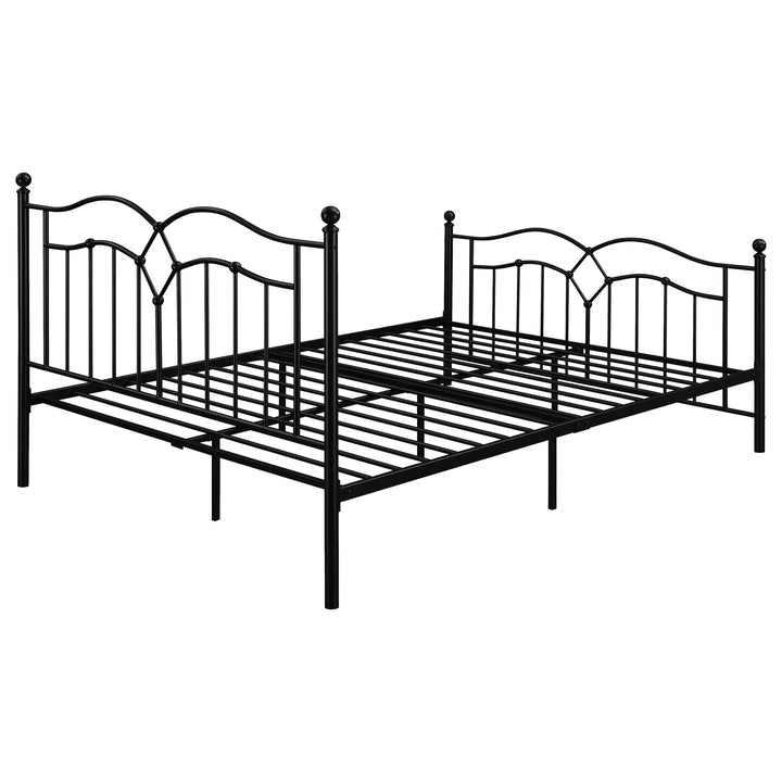 Klossen Metal Queen Open Frame Bed Black