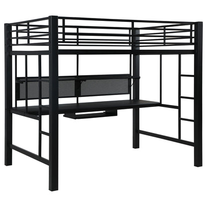 Avalon Full Workstation Loft Bed Black