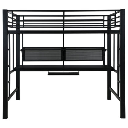 Avalon Full Workstation Loft Bed Black