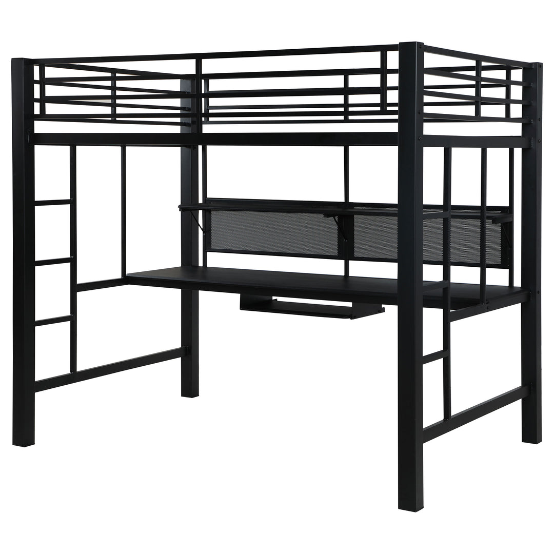 Avalon Full Workstation Loft Bed Black