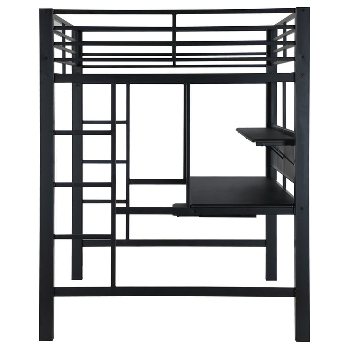 Avalon Full Workstation Loft Bed Black