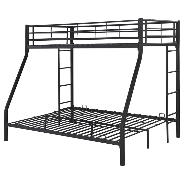 Hayward Metal Twin Over Full Bunk Bed Black