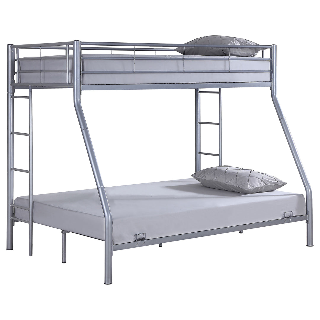 Hayward Metal Twin Over Full Bunk Bed Silver