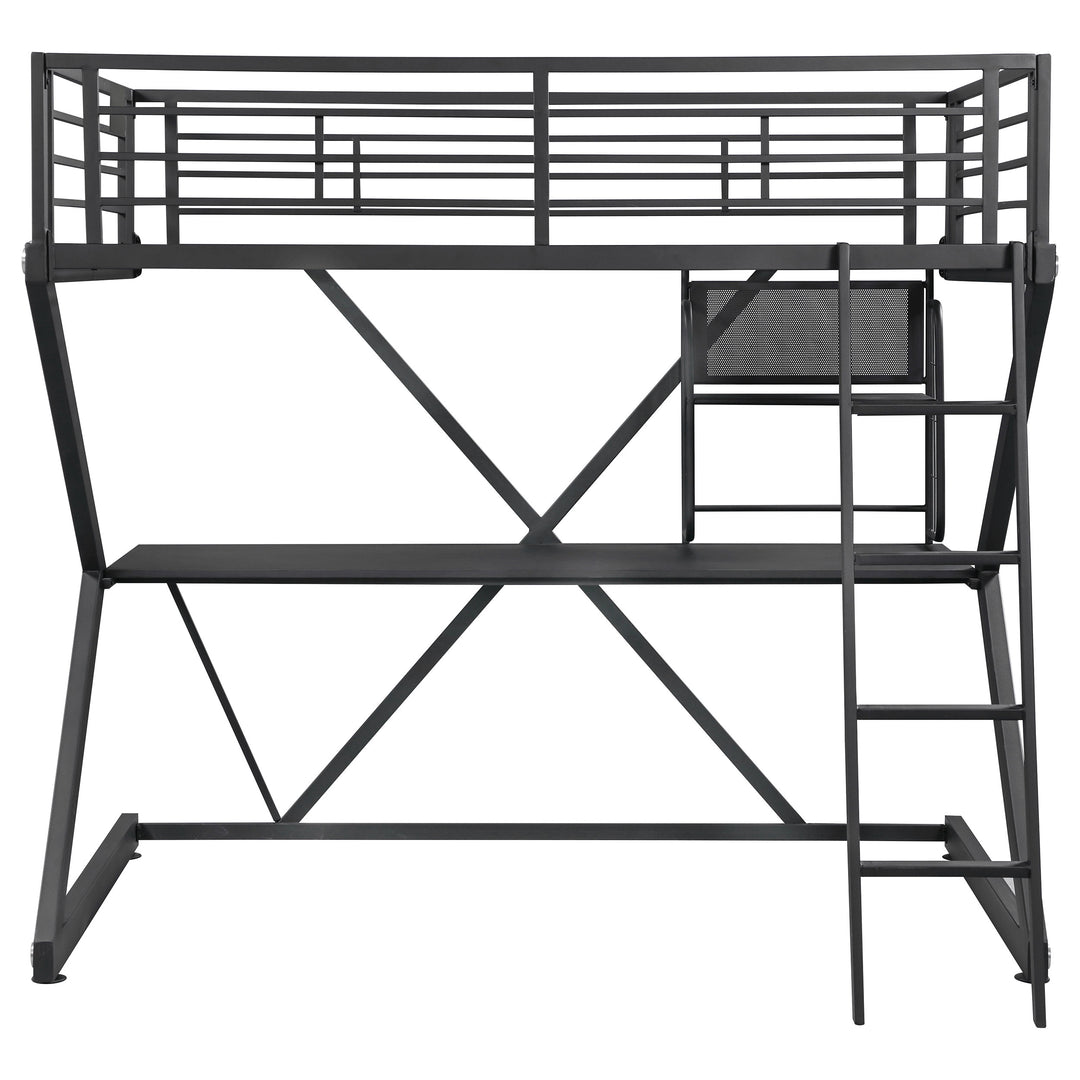 Parkview Full Workstation Loft Bed Black