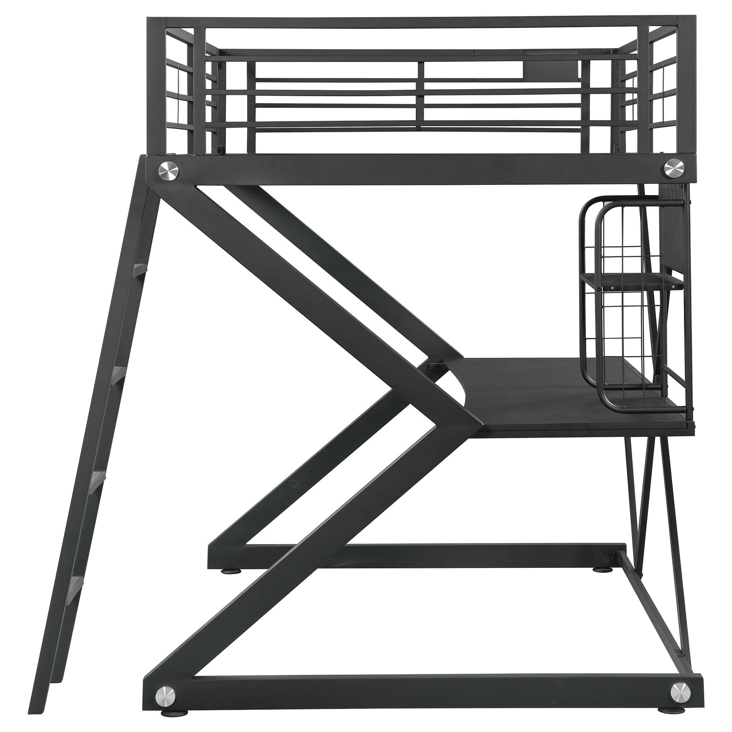 Parkview Full Workstation Loft Bed Black