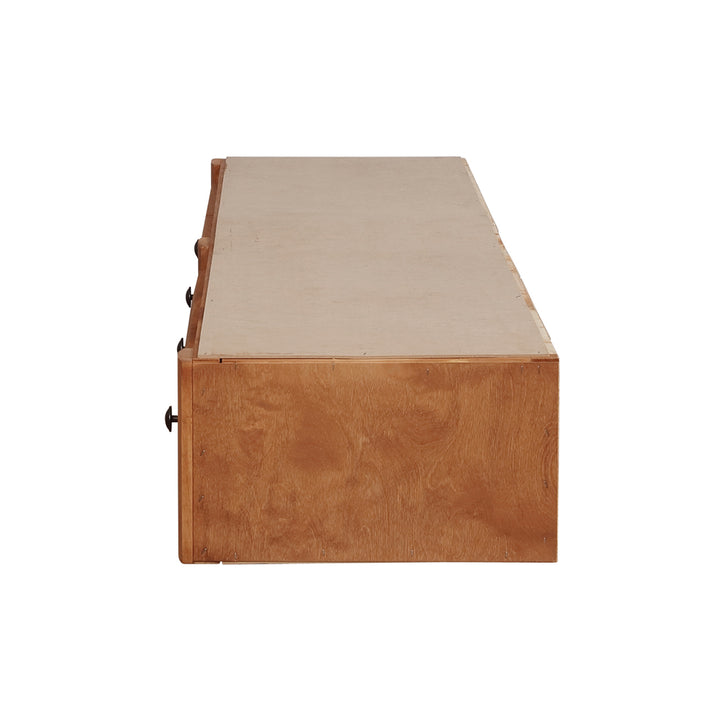 Wrangle Hill 2-drawer Wood Under Bed Storage Amber Wash