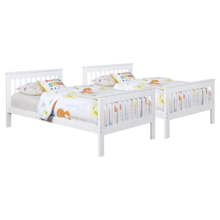 Chapman Wood Twin Over Twin Bunk Bed White