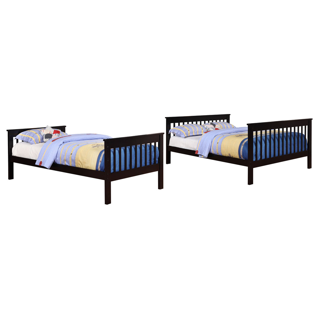 Chapman Wood Twin Over Full Bunk Bed Black