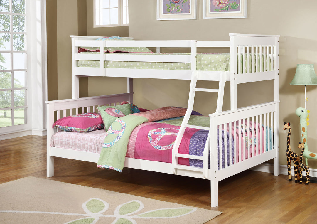 Chapman Wood Twin Over Full Bunk Bed White