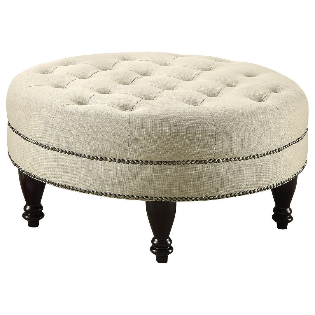 Traditional Round Cocktail Ottoman