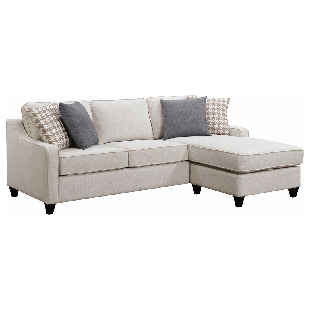 Mcloughlin Upholstered Sectional Platinum