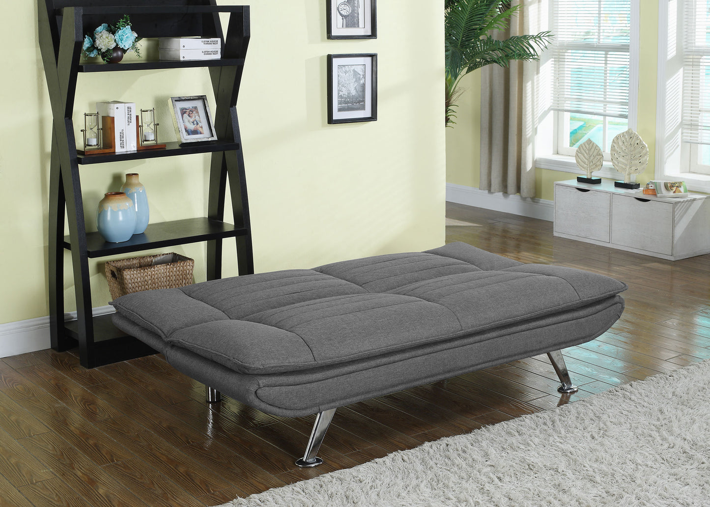 Julian Upholstered Sofa Bed with Pillow-top Seating Grey