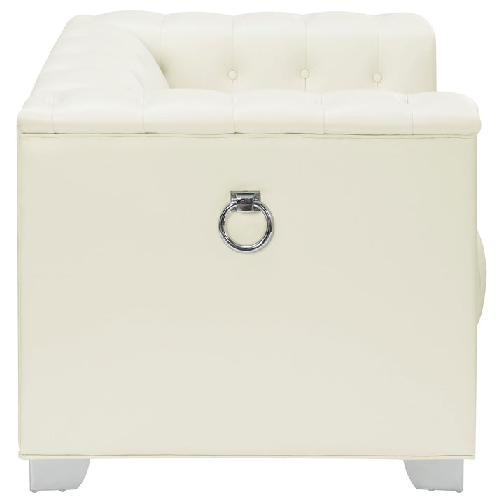 Chaviano Tufted Upholstered Chair Pearl White