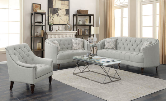 Avonlea Beige Three-Piece Living Room Set