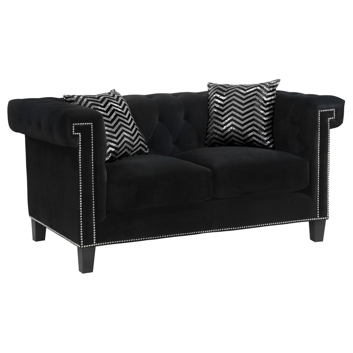 Reventlow Formal Black Two-Piece Living Room Set