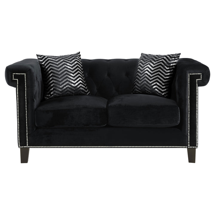 Reventlow Formal Black Two-Piece Living Room Set