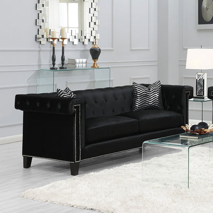 Reventlow Tufted Sofa Black