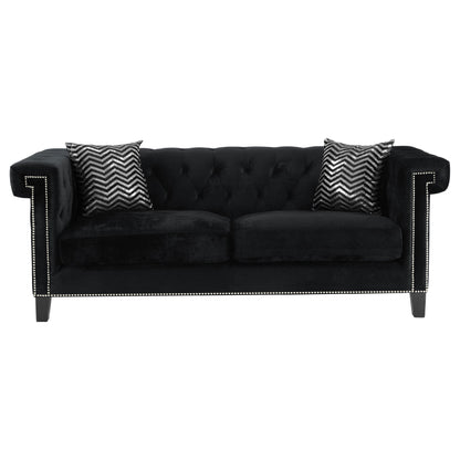 Reventlow Tufted Sofa Black