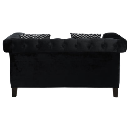 Reventlow Tufted Loveseat Black