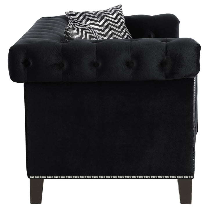 Reventlow Tufted Loveseat Black