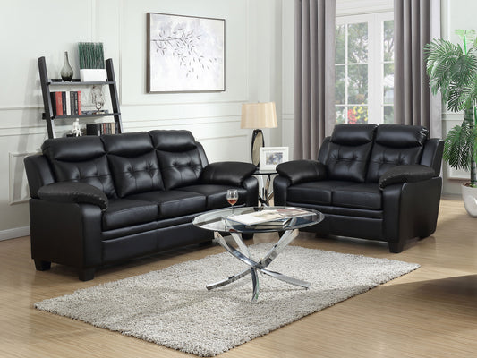 Finley Casual Brown Two-Piece Living Room Set