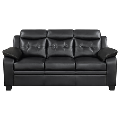 Finley Tufted Upholstered Sofa Black