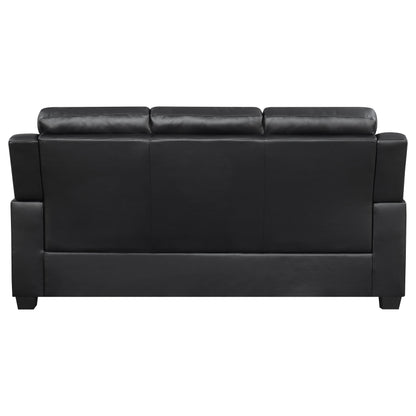 Finley Tufted Upholstered Sofa Black