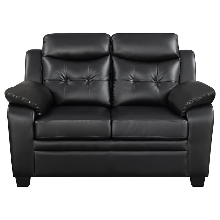 Finley Tufted Upholstered Loveseat Black