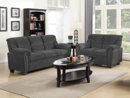 Clemintine Grey Two-Piece Living Room Set