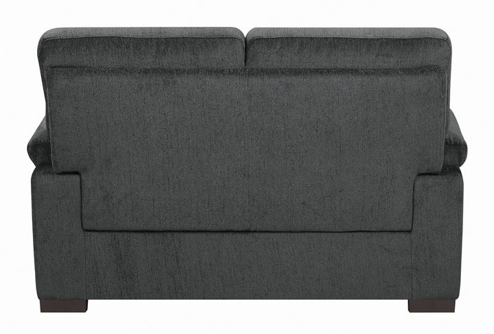 Fairbairn Upholstered Loveseat Charcoal