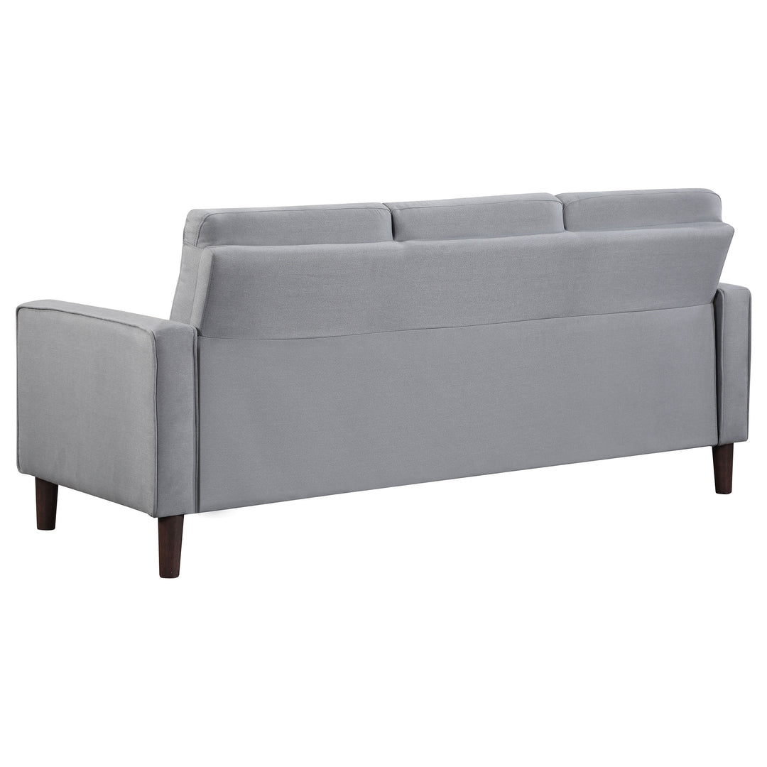 Bowen 3-piece Upholstered Track Arms Tufted Sofa Set Grey