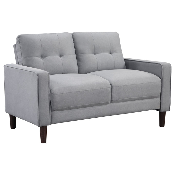 Bowen 3-piece Upholstered Track Arms Tufted Sofa Set Grey