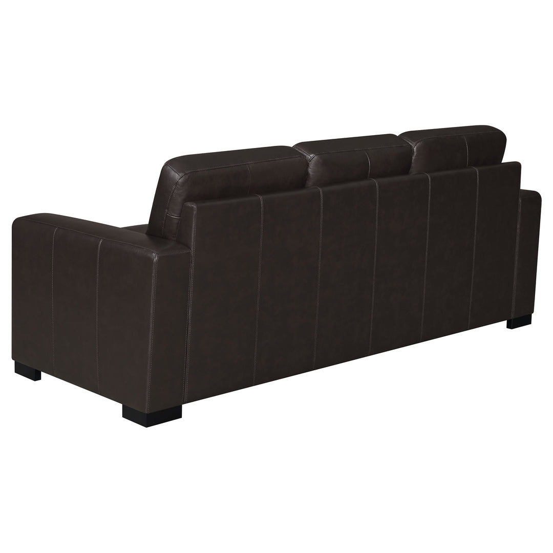 Boardmead Track Arms Upholstered Sofa Dark Brown