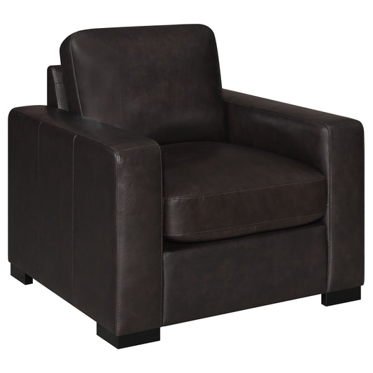 Boardmead Track Arms Upholstered Chair Dark Brown