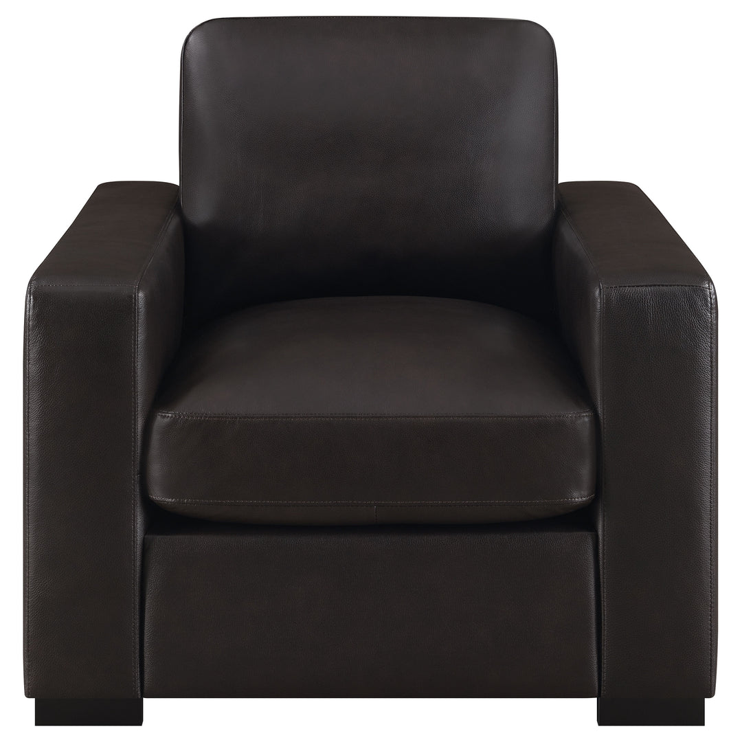 Boardmead Track Arms Upholstered Chair Dark Brown