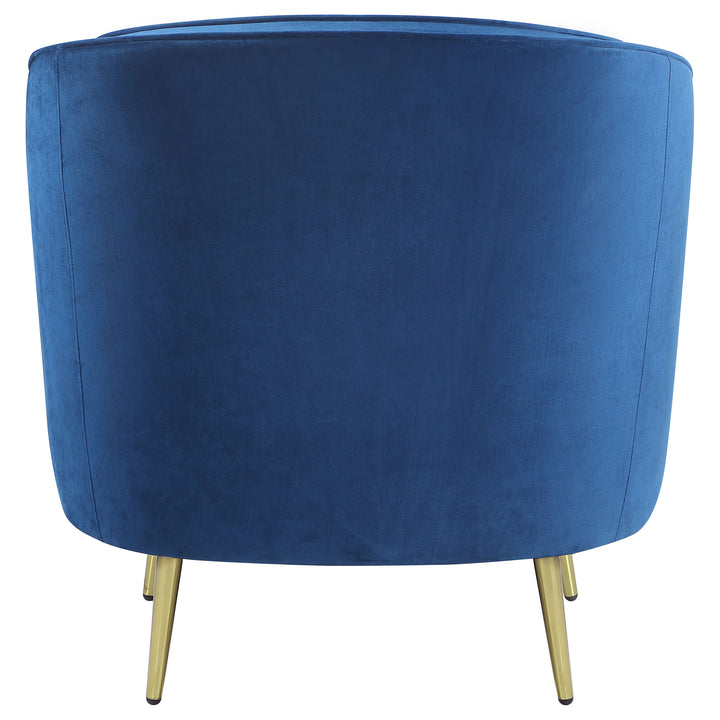 Sophia Upholstered Vertical Channel Tufted Chair Blue