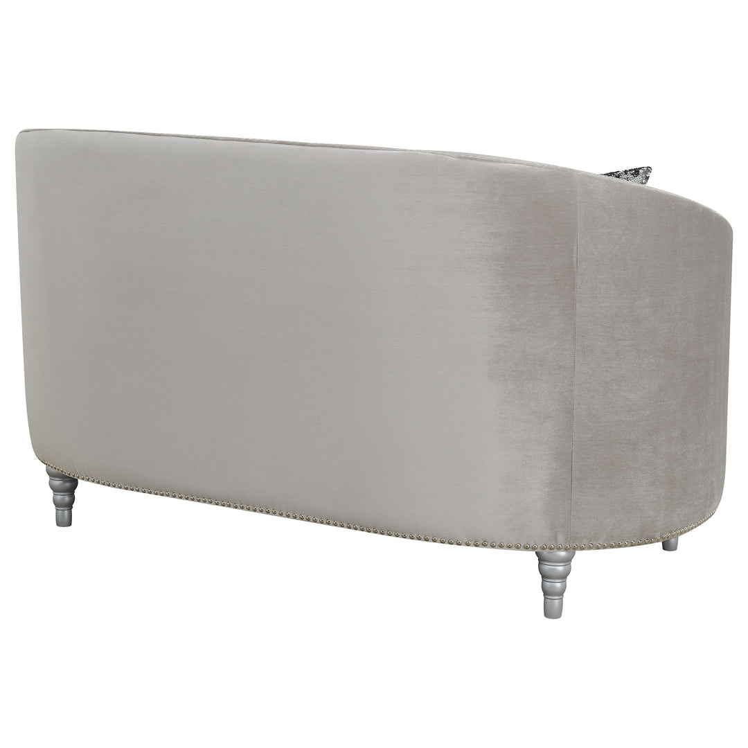 Avonlea Sloped Arm Tufted Sofa Grey