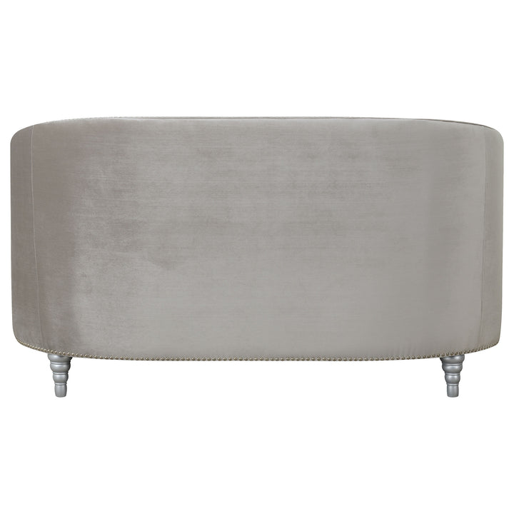 Avonlea Sloped Arm Tufted Loveseat Grey